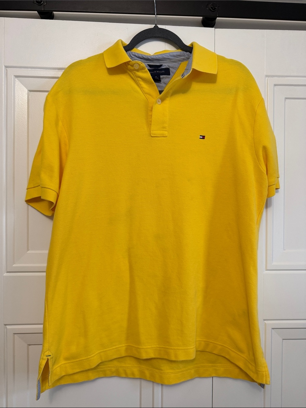 Tommy Hilfiger Men’s Bright Yellow Polo Shirt